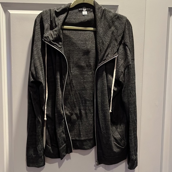 NEW Fabulous Light Weigh Zip Up Smiley Face On Back Never Worn Size XXL - Picture 5 of 5